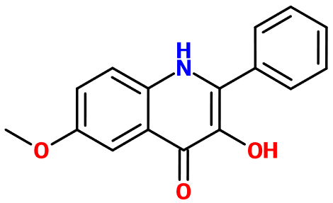 (image for) MC003023 3-Hydroxy-6-methoxy-2-phenyl-1H-quinolin-4-one